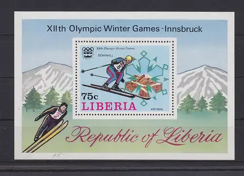 Liberia Block 95 mit 1174 postfrisch Olympia Olympisch Spiele 1980, MNH #GE168