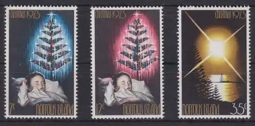 Norfolkinsel 133-135 postfrisch Weihnachten, Norfolk-Island MNH #GE182