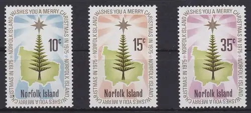 Norfolkinsel 170-172 postfrisch Weihnachten, Norfolk-Island MNH #GE184