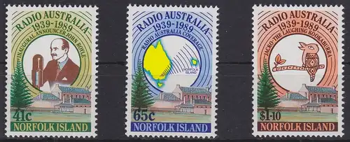 Norfolkinsel 471-472 postfrisch 50 Jahre Radio Australia, MNH #GE195