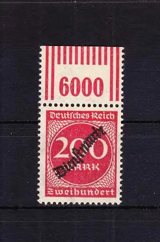 Deutsches Reich Dienstmarken 78W OR 2'9'2 postfrisch #RD045