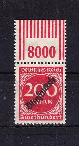 Deutsches Reich Dienstmarken 78W OR 2'9'2 postfrisch #RD046