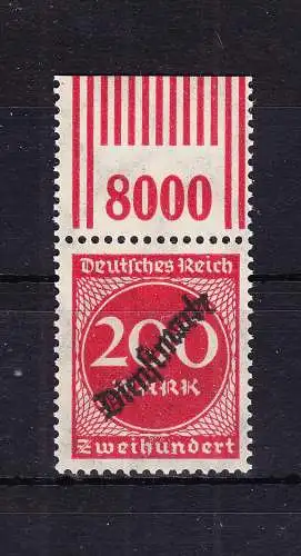 Deutsches Reich Dienstmarken 78W OR 2'9'2 postfrisch #RD046