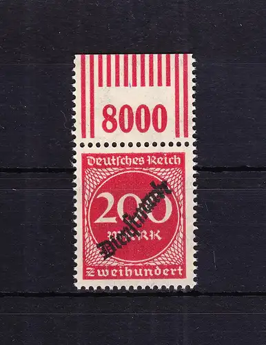 Deutsches Reich Dienstmarken 78W OR 2'9'2 postfrisch #RD047