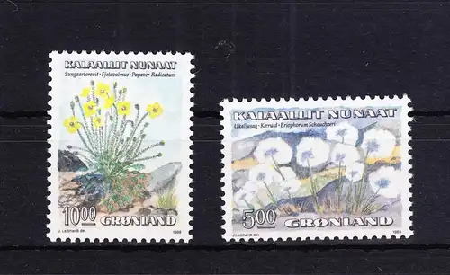 Grönland 197-198 postfrisch Blumen #RD518