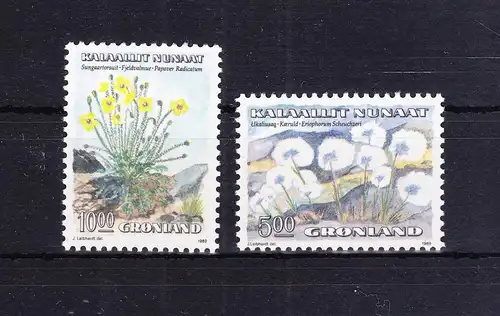 Grönland 197-198 postfrisch Blumen #RD519