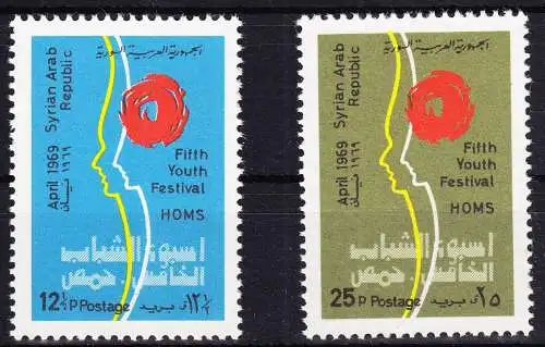 Syrien 1061-1062 postfrisch Jugendwoche in Homs, MNH #RB535