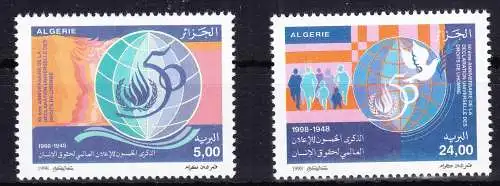 Algerien 1232-1233 postfrisch 50 Jahre Menschenrecht, MNH #RB778