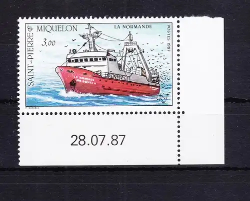 Saint-Pierre und Miquelon 552 postfrisch Schiffe, MNH #RB898