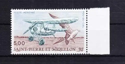 Saint-Pierre und Miquelon 594 postfrisch Flugzeug, MNH #RB903