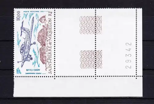 Saint-Pierre und Miquelon 619 postfrisch Flugzeug, MNH #RB915