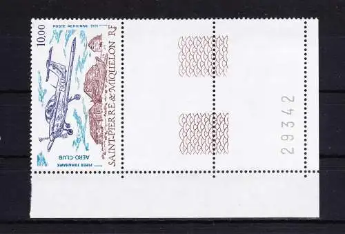 Saint-Pierre und Miquelon 619 postfrisch Flugzeug, MNH #RB915