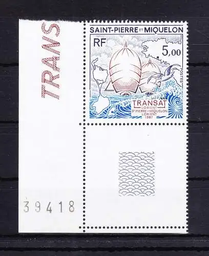 Saint-Pierre und Miquelon 545 postfrisch Regelregatta Schiffe, MNH #RB928