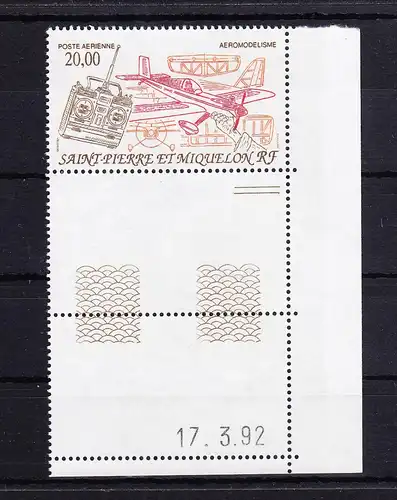 Saint-Pierre und Miquelon 638 postfrisch Modellflugzeug, MNH #RB973