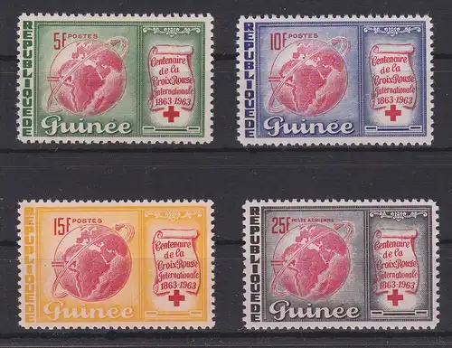 Guinea 204-207 postfrisch Rotes Kreuz, MNH #RA837