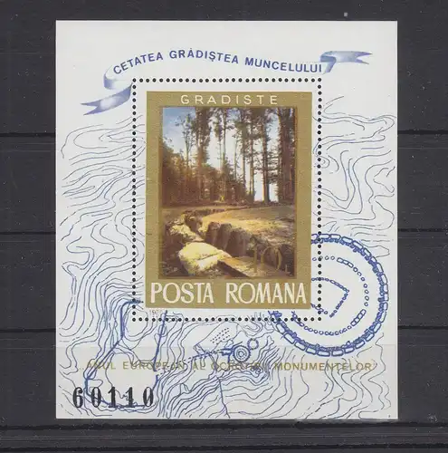 Rumänien Block 53 mit 2090-2093 postfrisch Natur, Romania MNH #RA197