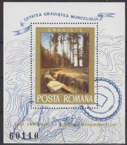 Rumänien Block 53 mit 2090-2093 postfrisch Natur, Romania MNH #RA197