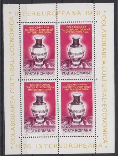 Rumänien Block 134 mit 3341 postfrisch Intereuropa, Romania MNH #RA227