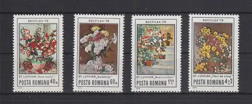 Rumänien 3619-3622 postfrisch Internationale Briefmarkenausstellung #RA259