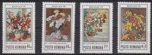 Rumänien 3619-3622 postfrisch Internationale Briefmarkenausstellung #RA259