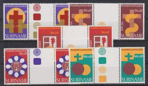 Suriname 818-822 postfrisch MNH, Ostern Easter #RA011