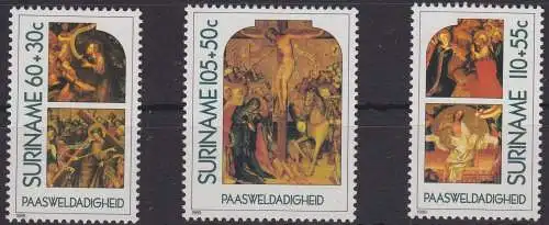 Suriname 1291-1293 postfrisch MNH, Ostern Easter #RA020