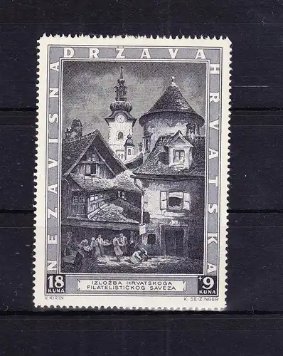 Kroatien 115 postfrisch Briefmarkenausstellung #RE083