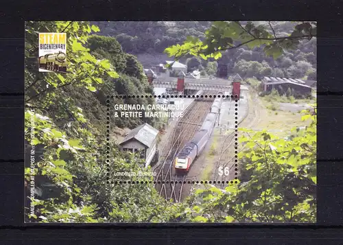 Grenada Block 586 mit 4098 postfrisch Eisenbahn #RE090