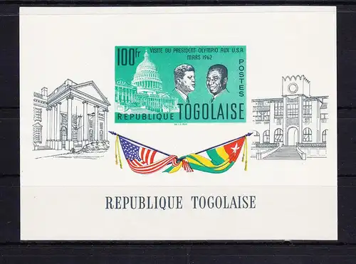 Togo Block 9 mit 355 postfrisch Republik Togo #RE189