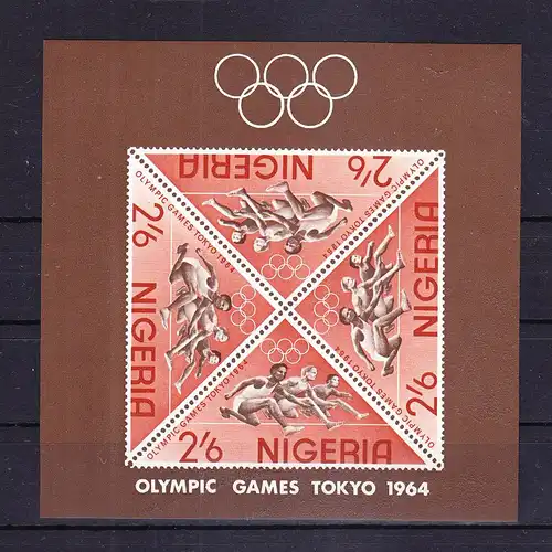 Nigeria Block 4 mit 159 postfrisch Olympische Sommerspiele #RE323