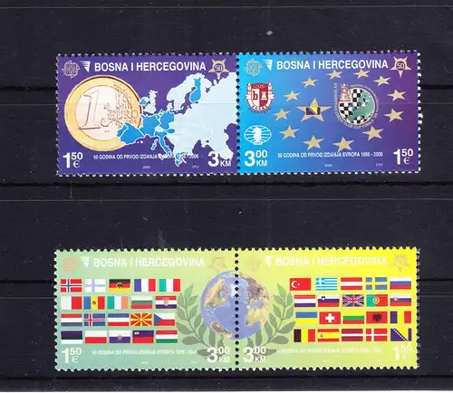 Bosnien und Herzegowina 419A-422A postfrisch MNH #RG156