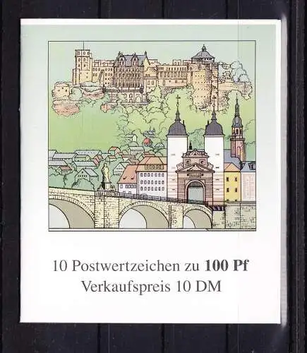 BRD MH 33 mit H-Blatt 37 postfrisch Bundesrepublik Deutschland #RG305