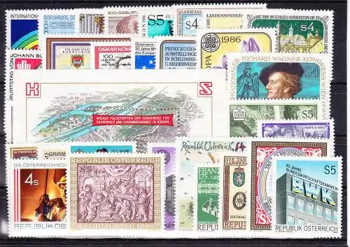 Österreich Jahrgang 1986 mit 1836-1872 postfrisch MNH #RG759