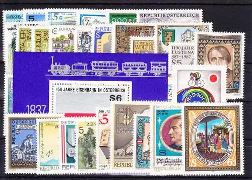 Österreich Jahrgang 1987 mit 1873-1908 postfrisch MNH #RG760