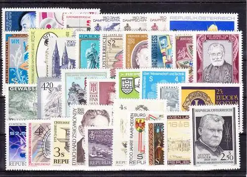 Österreich Jahrgang 1979 mit 1597-1630 postfrisch MNH #RG775