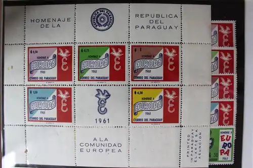 Paraguay Block 14 mit 986-992 postfrisch Vereinigte Europa #RJ442