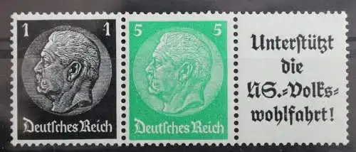 Deutsches Reich Zd W72 postfrisch Zusammendrucke #RJ730