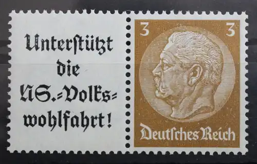 Deutsches Reich Zd W75 postfrisch Zusammendrucke #RJ749