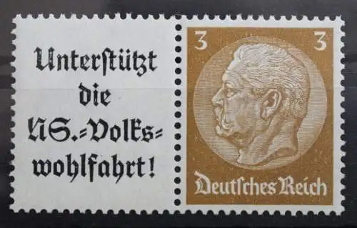 Deutsches Reich Zd W75 postfrisch Zusammendrucke #RJ749