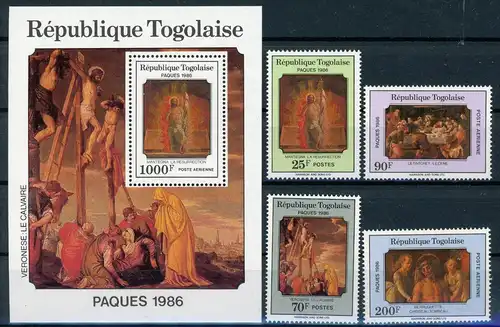 Togo 1939-1942 + Bl 285 postfrisch Kunst #JC440