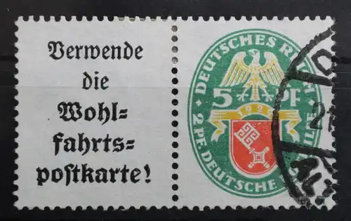 Deutsches Reich Zd W34 gestempelt Zusammendrucke #RJ886