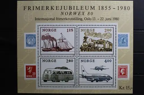 Norwegen Block 3 mit 817-820 postfrisch Schiffe #RO079