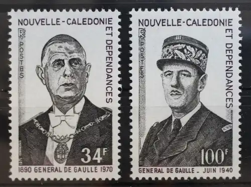 Neukaledonien 508-809 postfrisch Charles de Gaulle #RO604