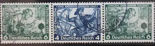 Deutsches Reich Zd W48 gestempelt Zusammendruck #RO817