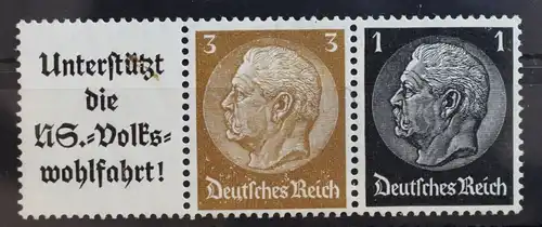 Deutsches Reich Zd W76 postfrisch Zusammendruck #RP313