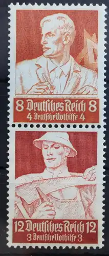 Deutsches Reich Zd S227 postfrisch Zusammendruck #RP455