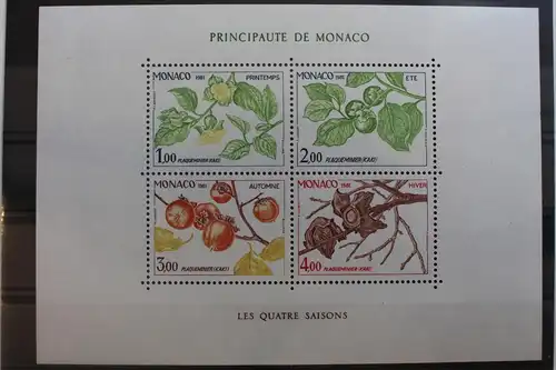 Monaco Block 18 mit 1502-1505 postfrisch Früchte #RM700