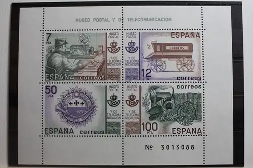 Spanien Block 24 mit 2528-2529 postfrisch Postgeschichte #RM719