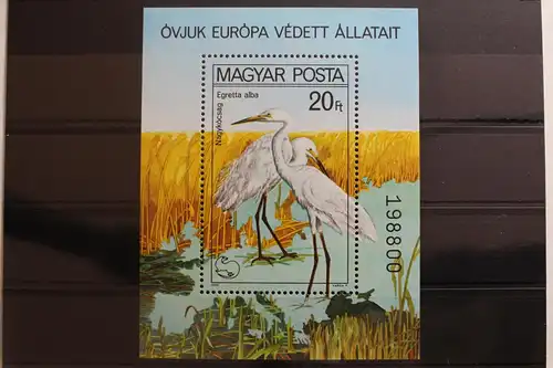 Ungarn Block 146 mit 345 postfrisch Vögel #RM755