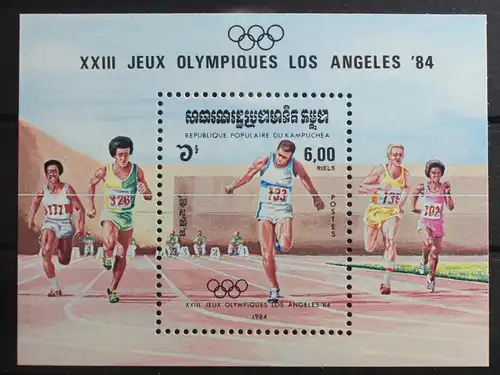 Kambodscha Block 137 mit 575 postfrisch Olympische Spiele #RN064